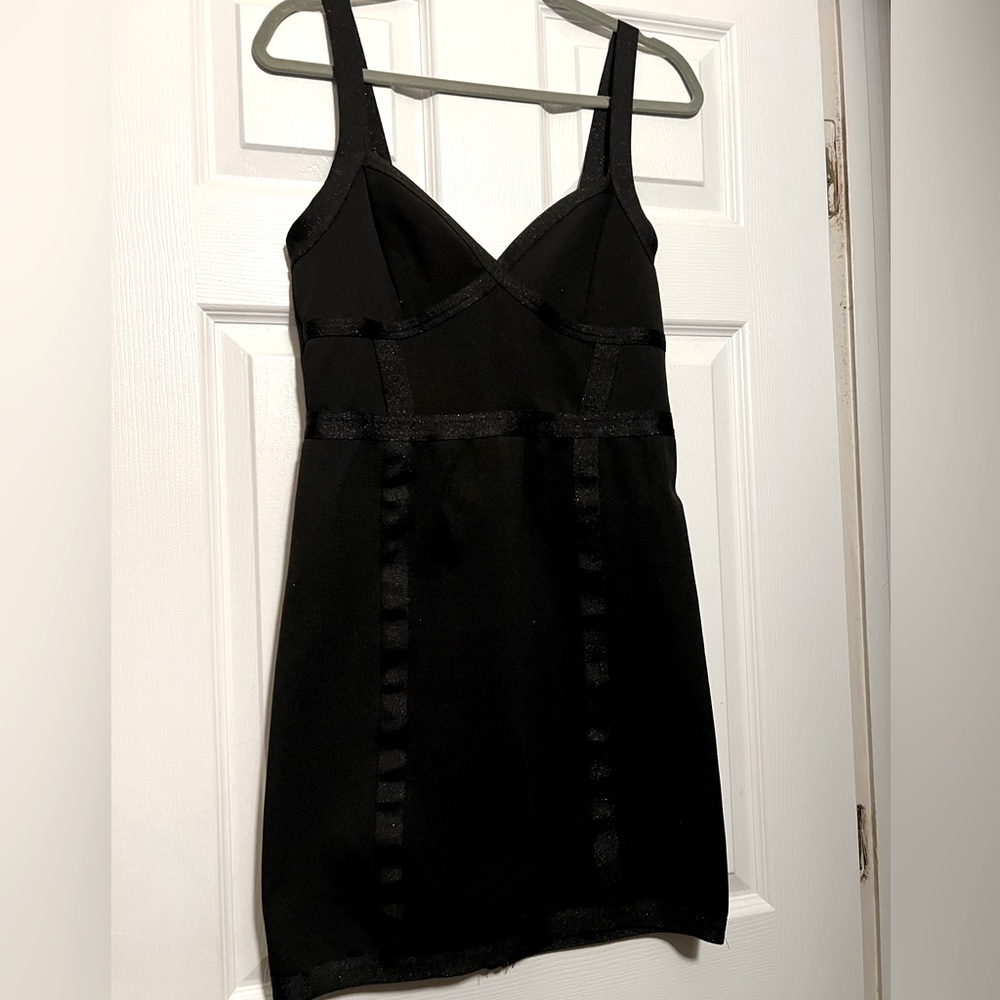Black mini bandage dress
